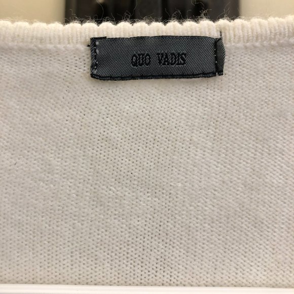 Quo Vadis Vintage Beige Cardigan with beads - Picture 3 of 4